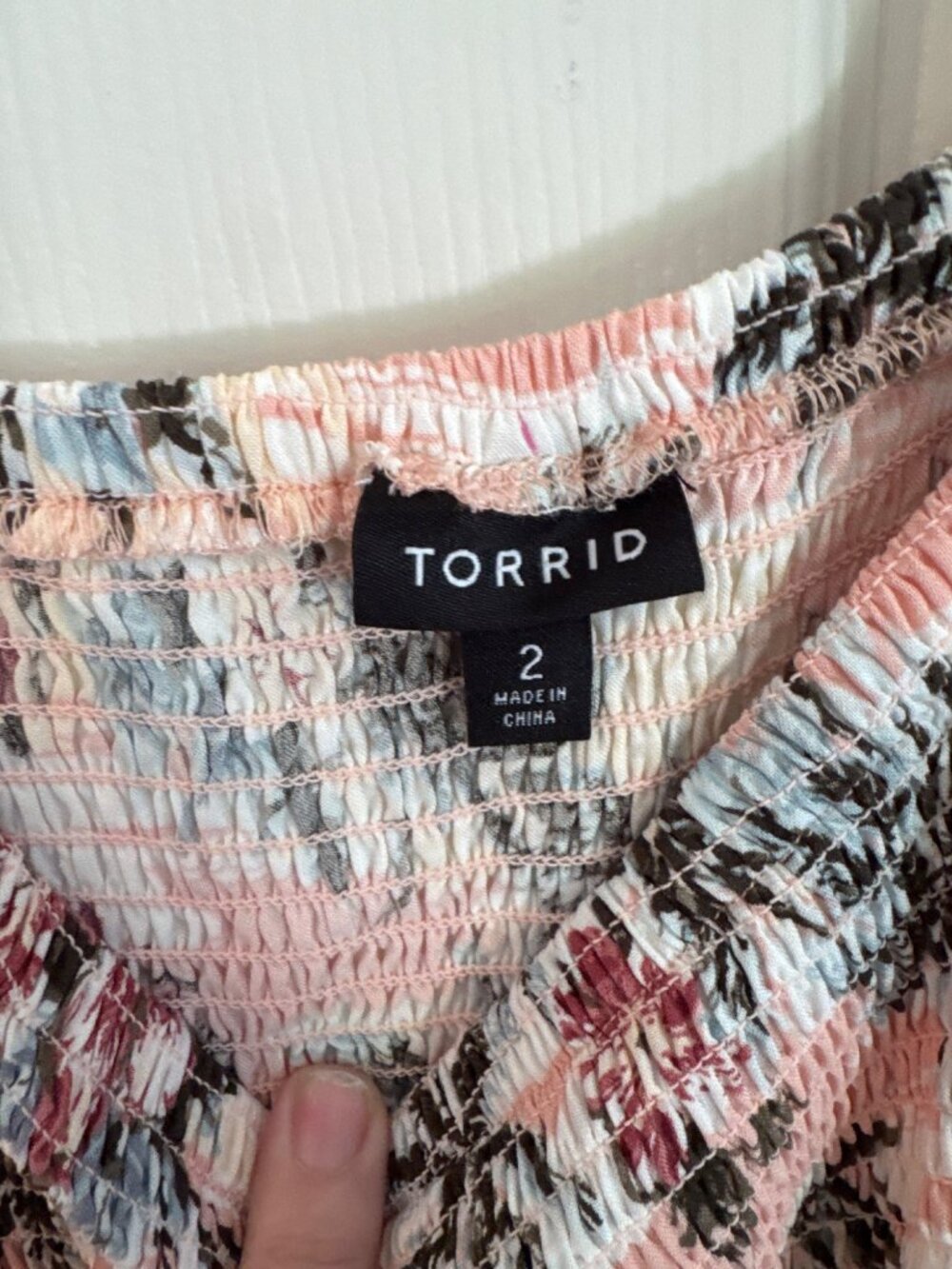 Torrid Off The shoulder Short Sleeve Tropical Maxi Length Dress Size 2 (2X) - Picture 3 of 9